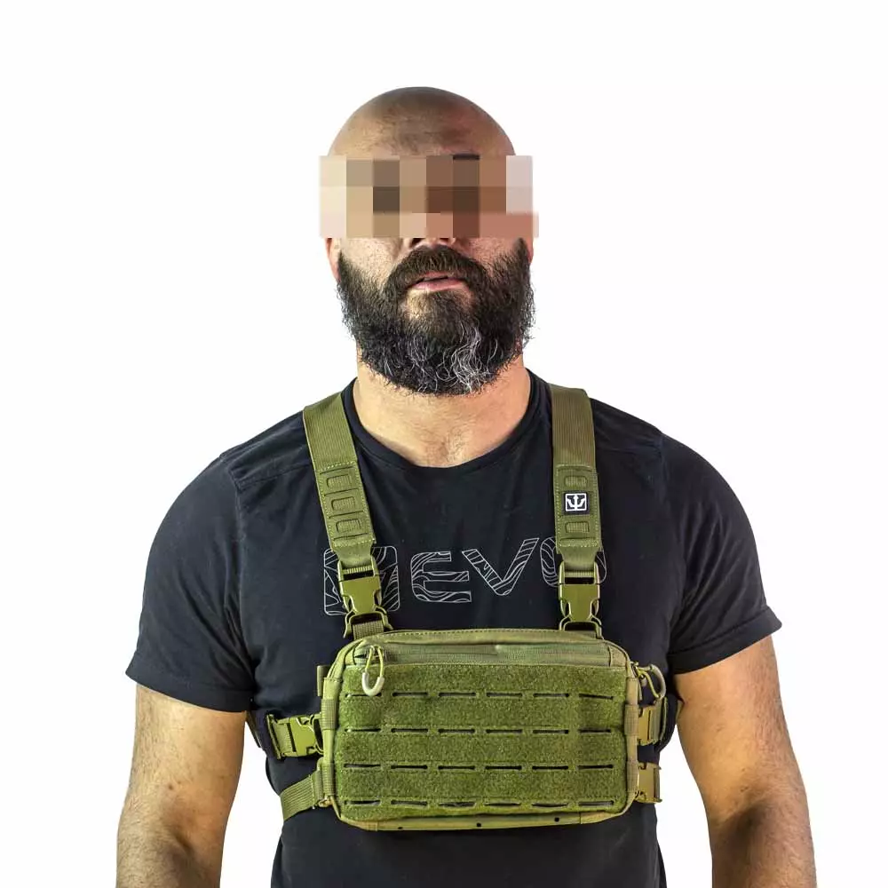 Colete T Tico Chest Rig Asset Mk Verde Evo Tactical Milgear